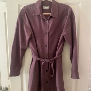 Frank And Oak Purple Button-Up Shirt